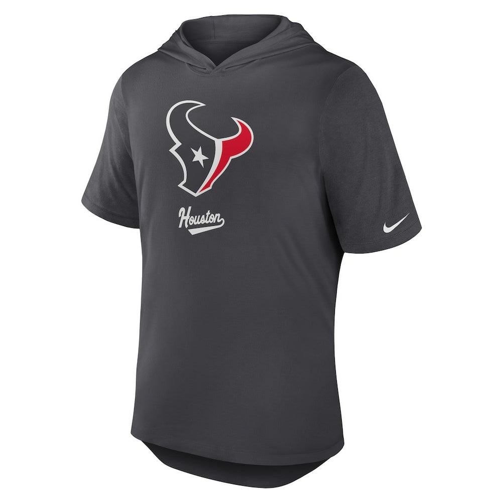 Houston Texans Tri-Blend Performance Hoodie T-Shirt Anthracite | Nike for Sale