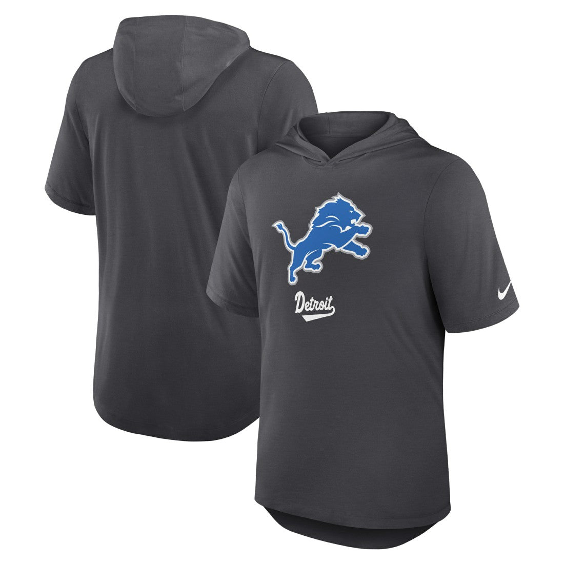 Detroit Lions Tri-Blend Performance Hoodie T-Shirt Anthracite | Nike for Sale