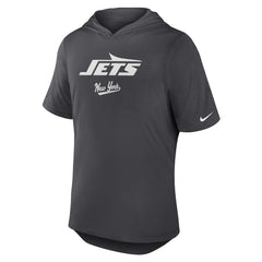 New York Jets Tri-Blend Performance Hoodie T-Shirt Anthracite | Nike for Sale