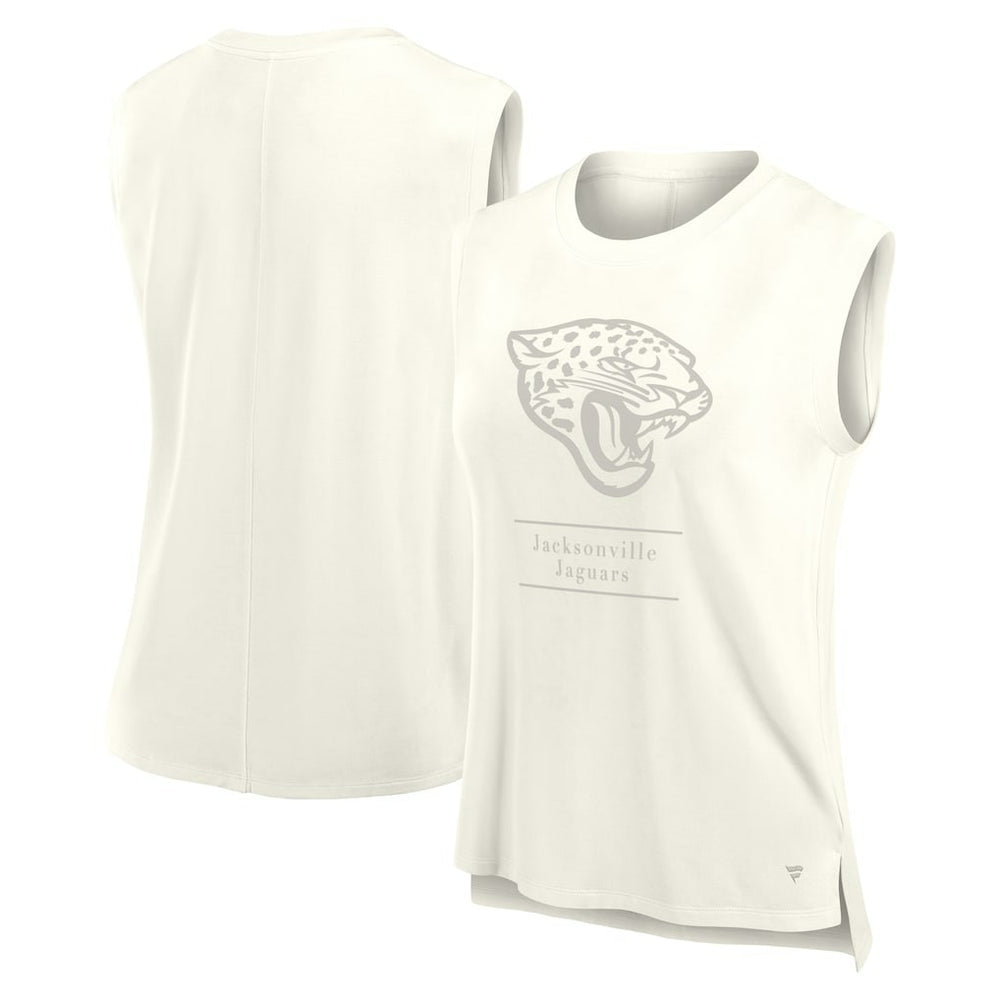 Jacksonville Jaguars Women's Studio Embrace Tank Top Cream | Fanatics