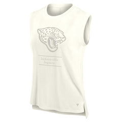 Jacksonville Jaguars Women's Studio Embrace Tank Top Cream | Fanatics