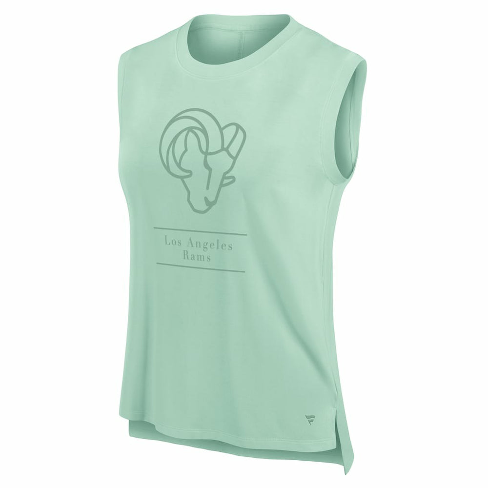 Los Angeles Rams Women's Studio Embrace Tank Top Mint | Fanatics