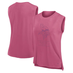 Minnesota Vikings Women's Studio Embrace Tank Top Pink | Fanatics