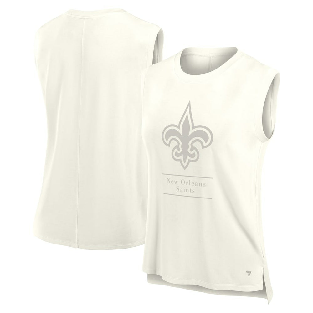 New Orleans Saints Women's Studio Embrace Tank Top Cream | Fanatics