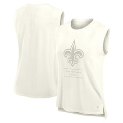 New Orleans Saints Women's Studio Embrace Tank Top Cream | Fanatics
