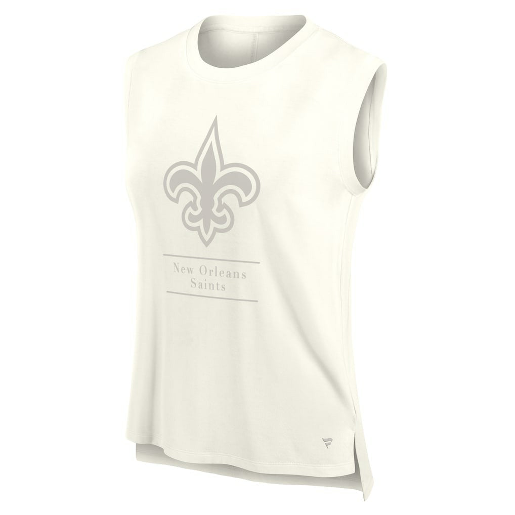 New Orleans Saints Women's Studio Embrace Tank Top Cream | Fanatics