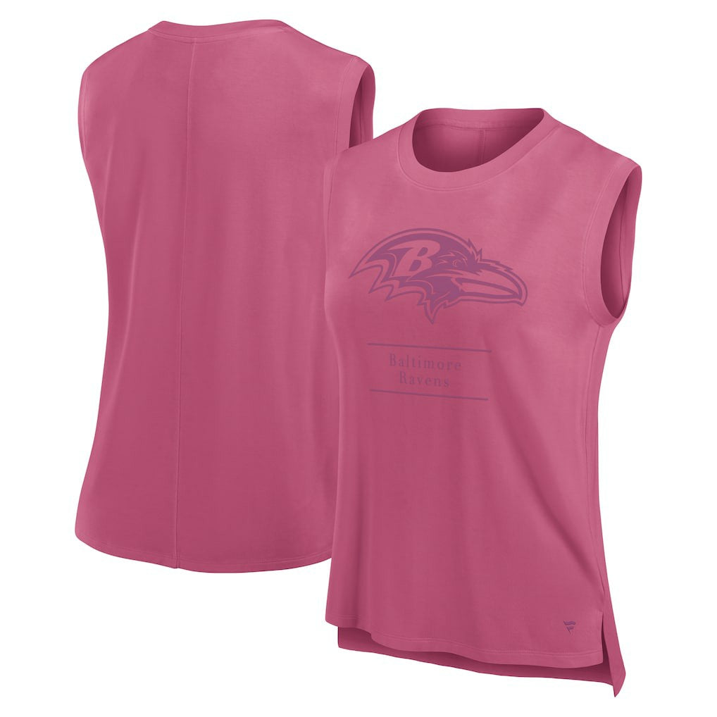 Baltimore Ravens Women's Studio Embrace Tank Top Pink | Fanatics