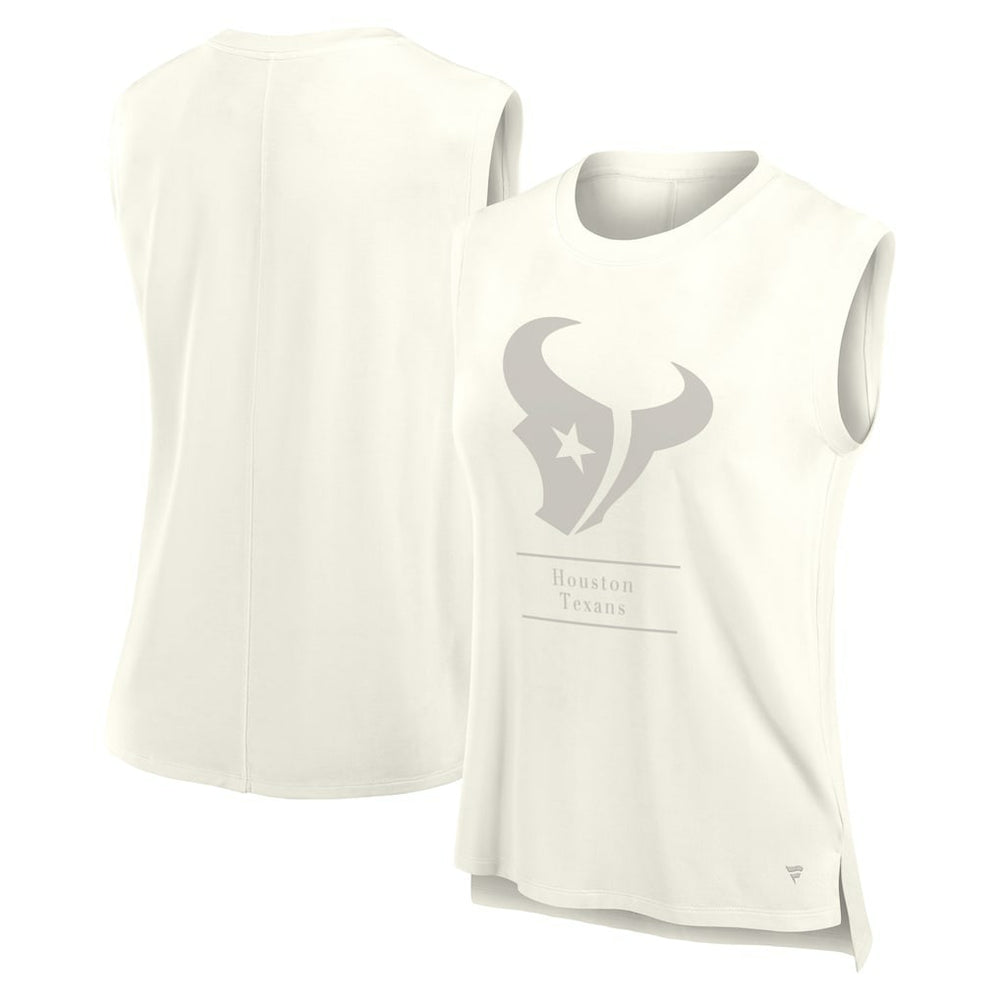 Houston Texans Women's Studio Embrace Tank Top Cream | Fanatics