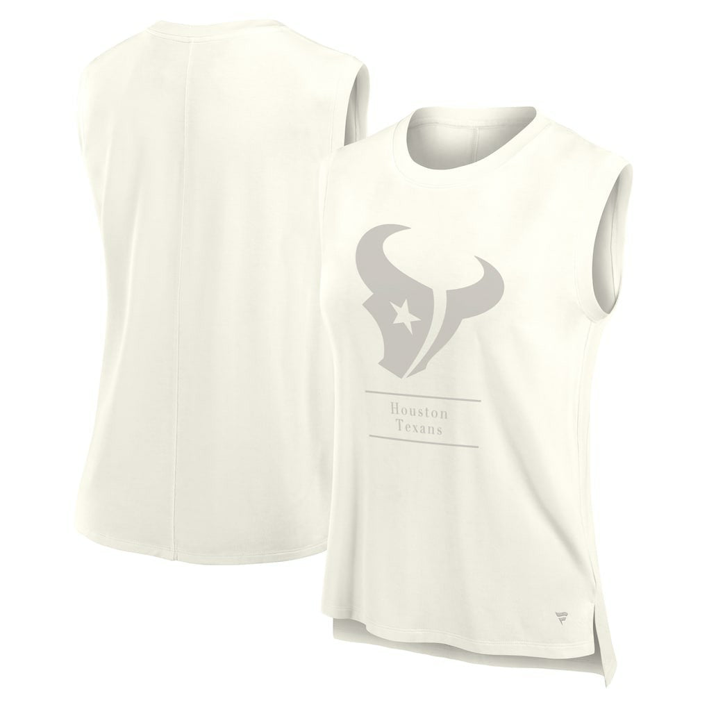 Houston Texans Women's Studio Embrace Tank Top Cream | Fanatics