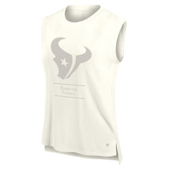 Houston Texans Women's Studio Embrace Tank Top Cream | Fanatics
