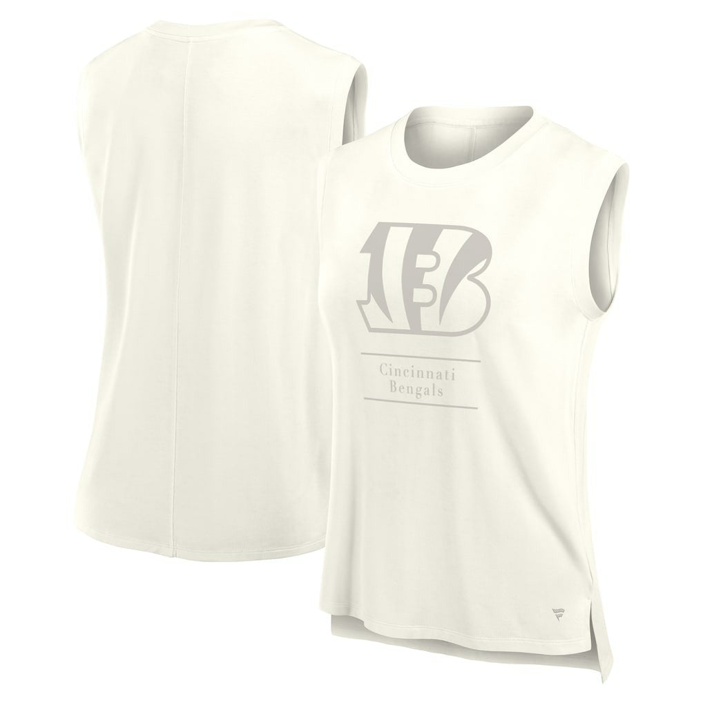 Cincinnati Bengals Women's Studio Embrace Tank Top Cream | Fanatics