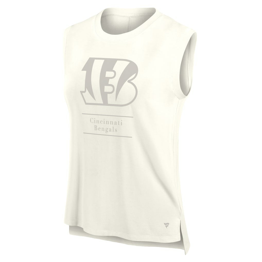 Cincinnati Bengals Women's Studio Embrace Tank Top Cream | Fanatics