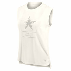 Dallas Cowboys Women's Studio Embrace Tank Top Cream | Fanatics