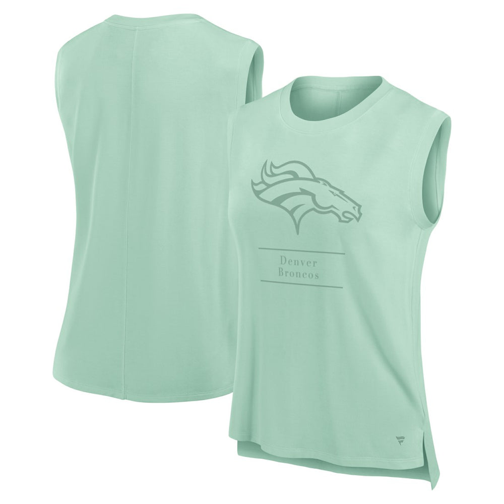 Denver Broncos Women's Studio Embrace Tank Top Mint | Fanatics