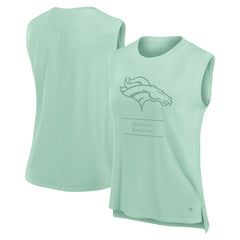 Denver Broncos Women's Studio Embrace Tank Top Mint | Fanatics
