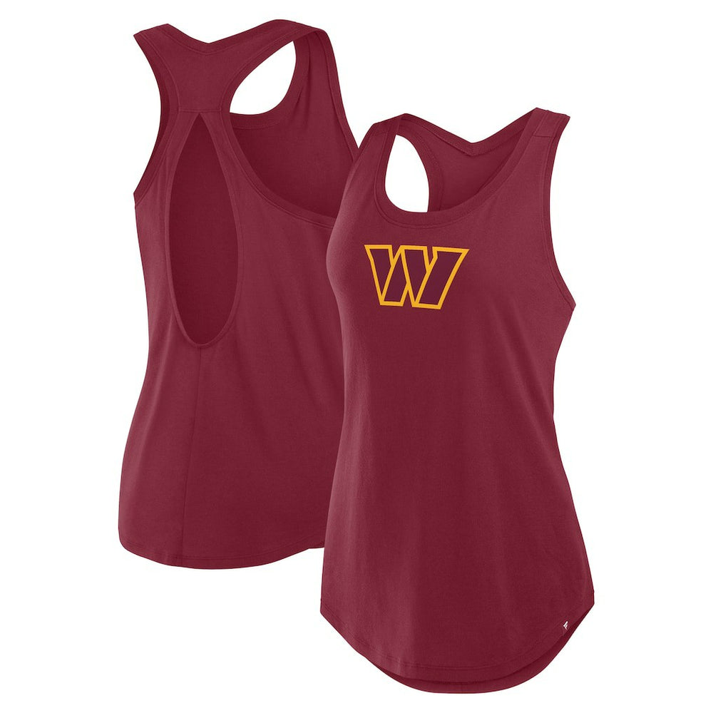 Washington Commanders Women's Iron Fan Tank Top Burgundy | Fanatics