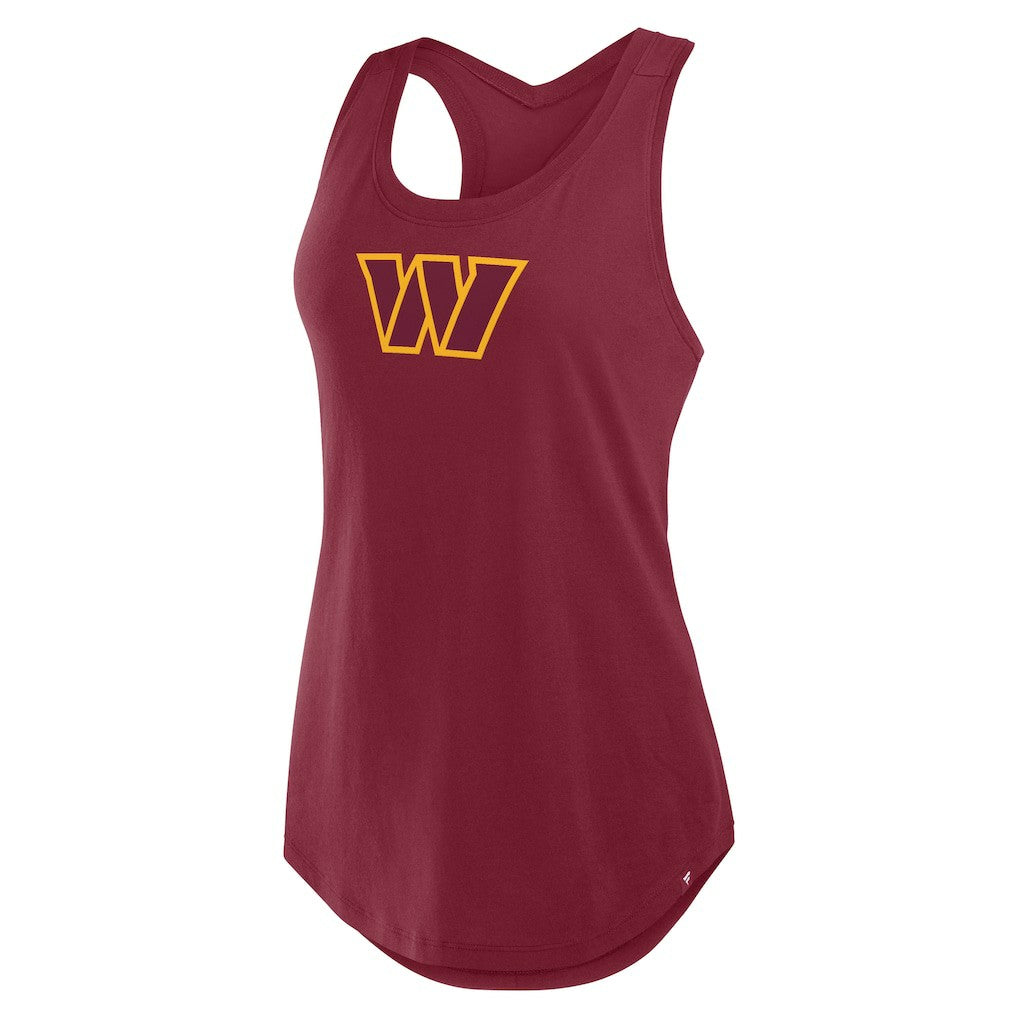 Washington Commanders Women's Iron Fan Tank Top Burgundy | Fanatics