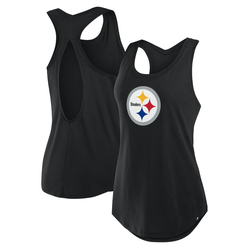 Pittsburgh Steelers Women's Iron Fan Tank Top Black | Fanatics