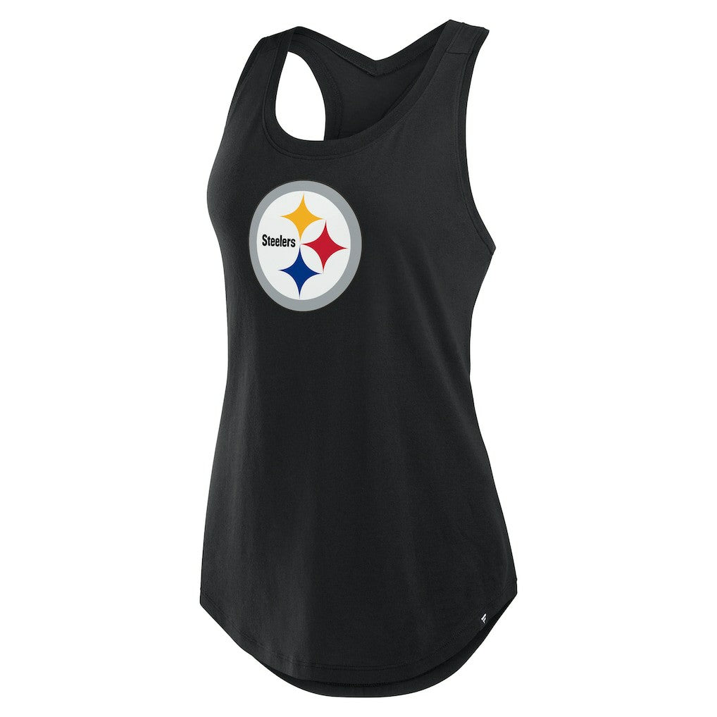 Pittsburgh Steelers Women's Iron Fan Tank Top Black | Fanatics