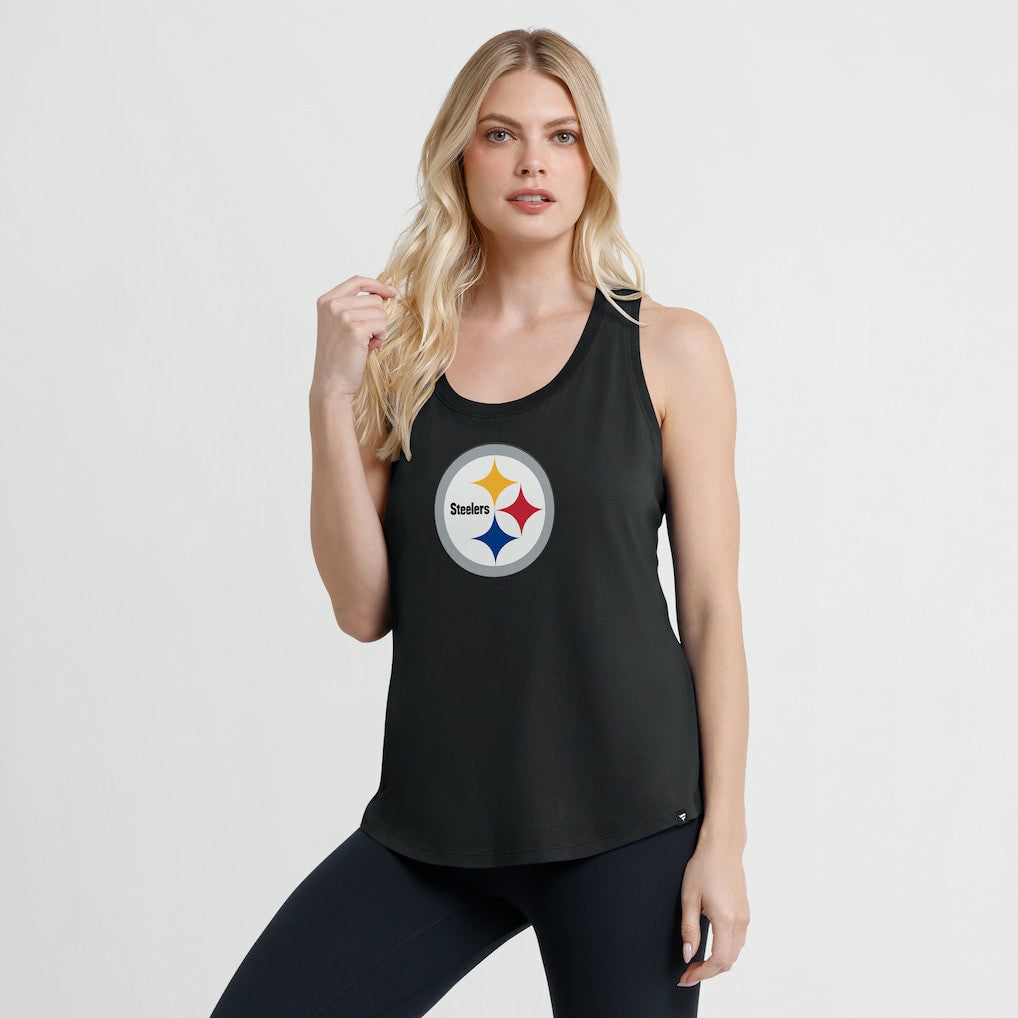 Pittsburgh Steelers Women's Iron Fan Tank Top Black | Fanatics