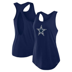 Dallas Cowboys Women's Iron Fan Tank Top Navy | Fanatics