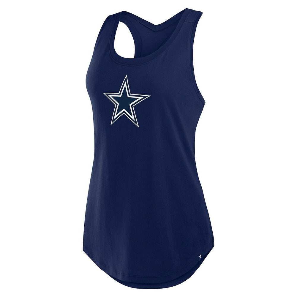 Dallas Cowboys Women's Iron Fan Tank Top Navy | Fanatics