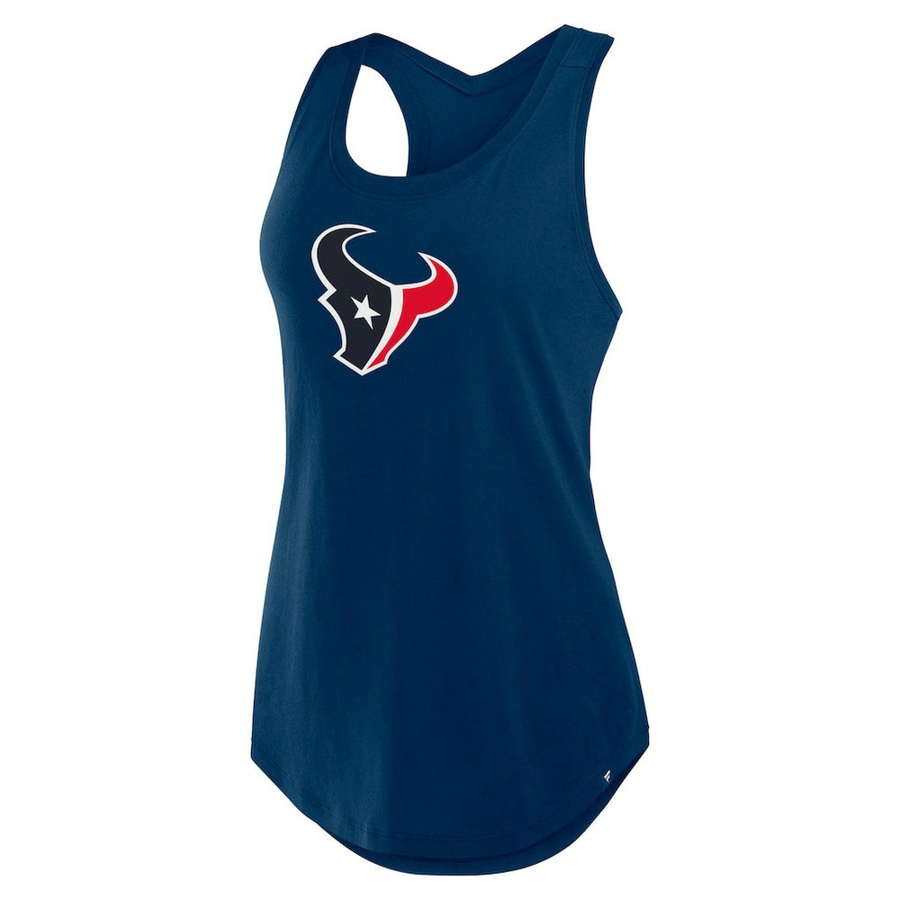 Houston Texans Women's Iron Fan Tank Top Navy | Fanatics