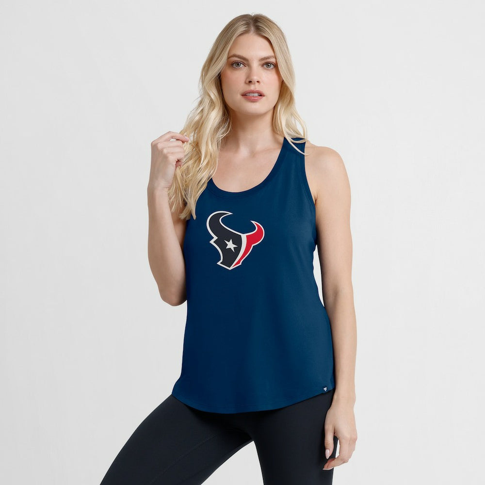 Houston Texans Women's Iron Fan Tank Top Navy | Fanatics
