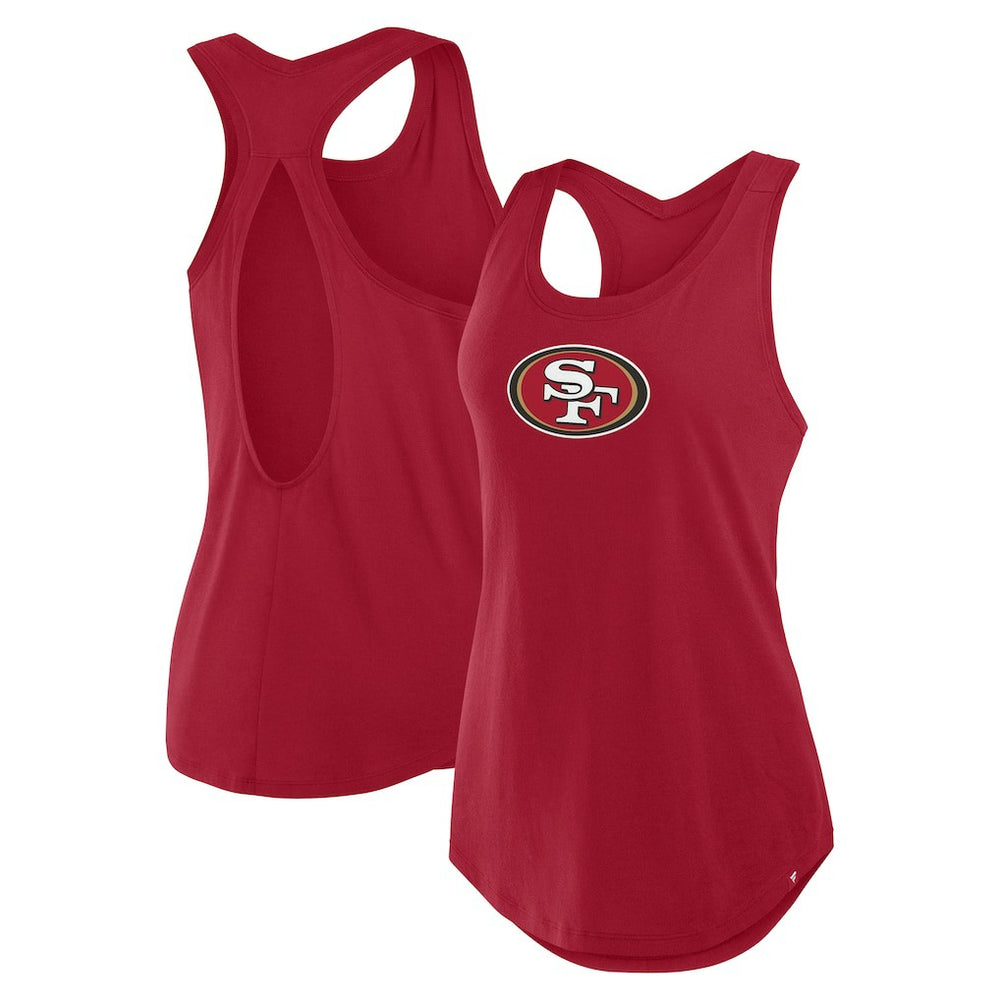 San Francisco 49ers Women's Iron Fan Tank Top Scarlet | Fanatics