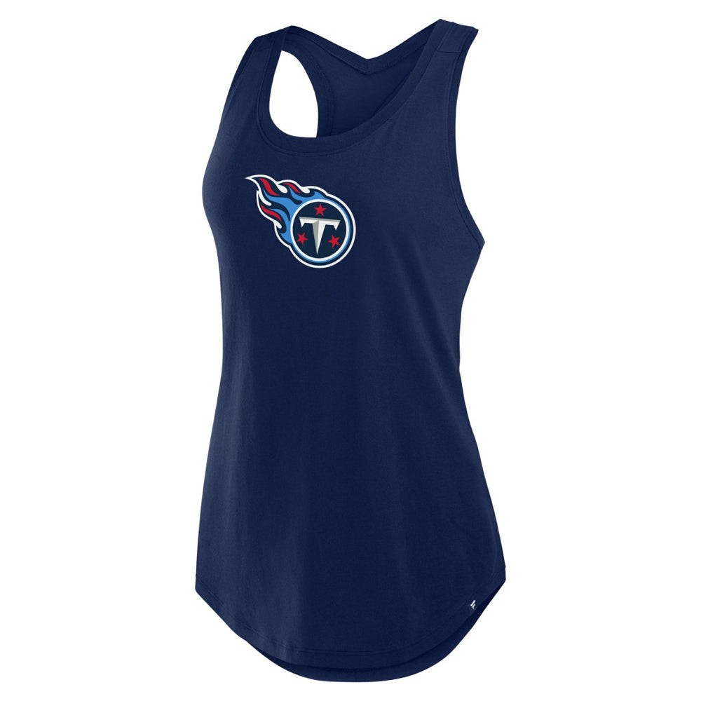 Tennessee Titans Women's Iron Fan Tank Top Navy | Fanatics