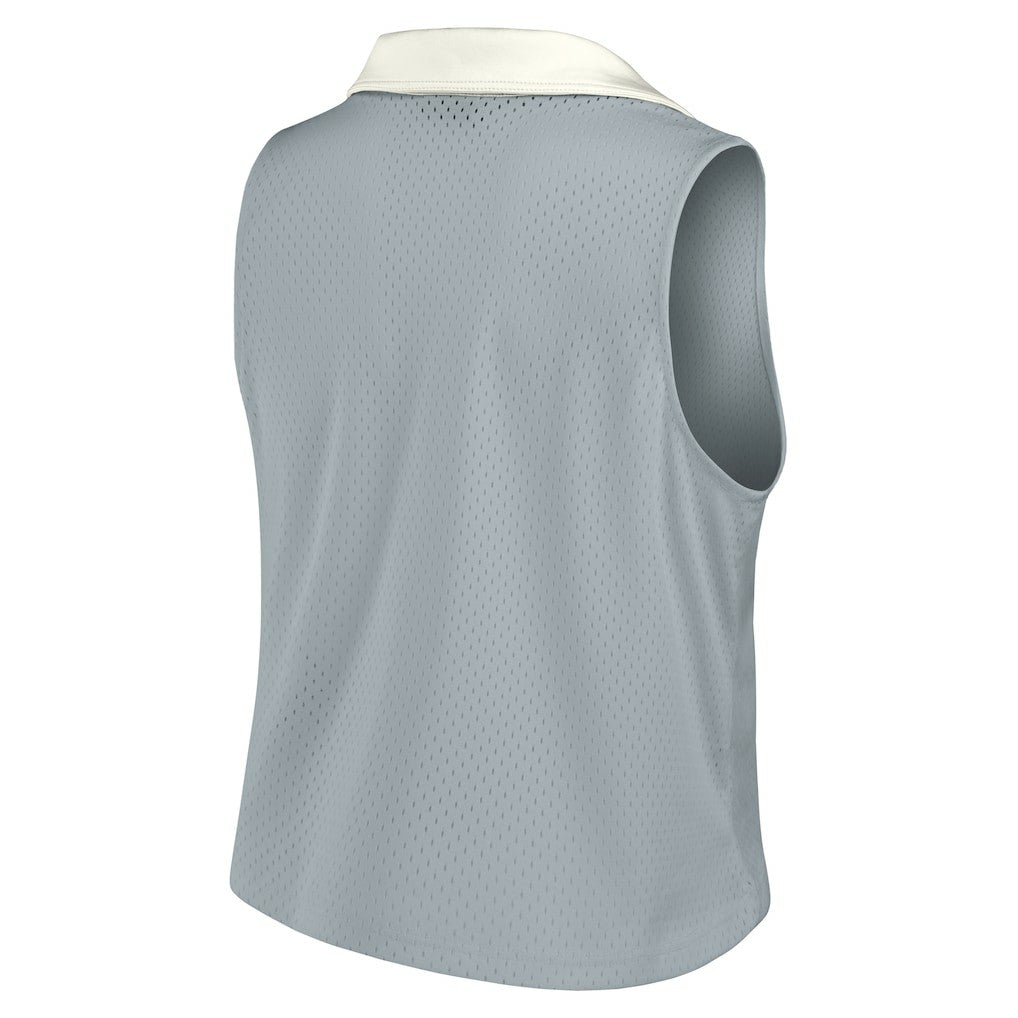 Philadelphia Eagles Women's Studio Wellness V-Neck Tank Top Gray | Fanatics