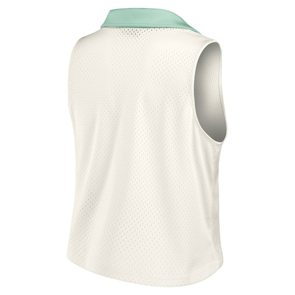 Dallas Cowboys Women's Studio Wellness V-Neck Tank Top Cream | Fanatics