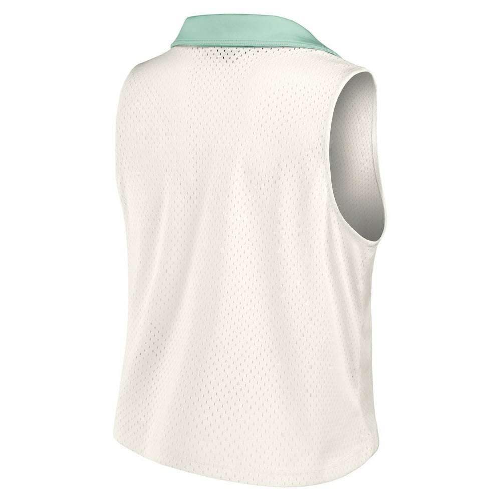 Dallas Cowboys Women's Studio Wellness V-Neck Tank Top Cream | Fanatics