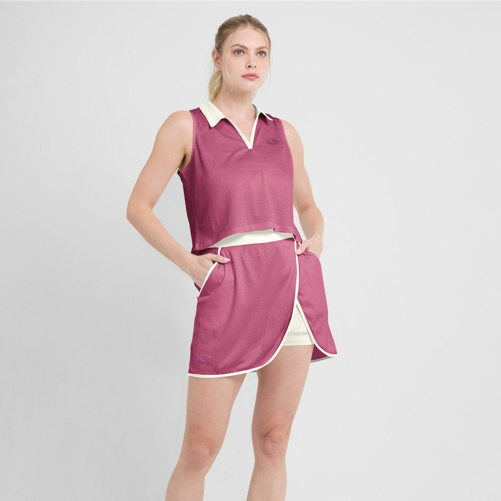San Francisco 49ers Women's Studio Wellness V-Neck Tank Top Pink | Fanatics