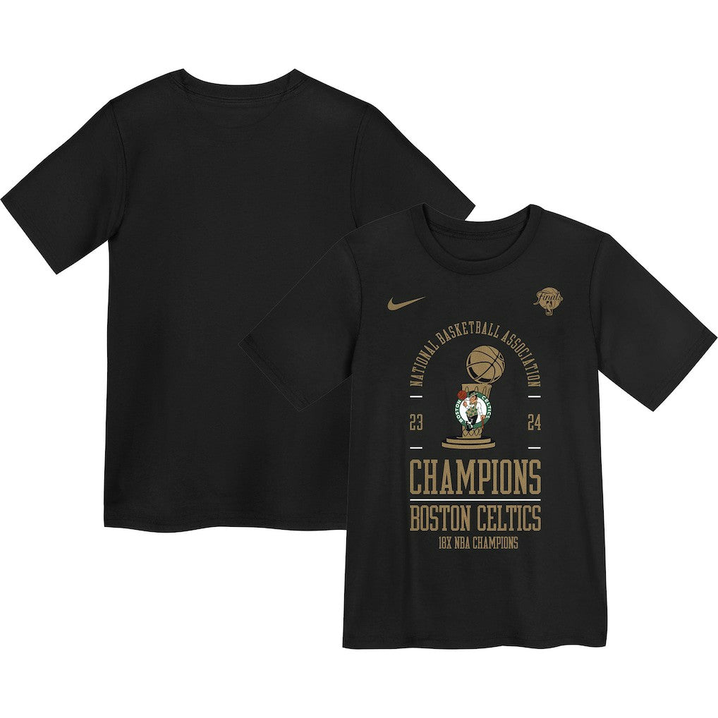 Boston Celtics Preschool 18-Time NBA Finals Champions Locker Room T-Shirt Black - NBA