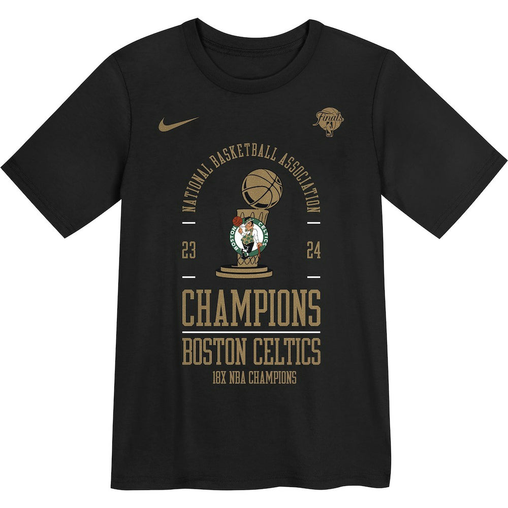 Boston Celtics Preschool 18-Time NBA Finals Champions Locker Room T-Shirt Black - NBA