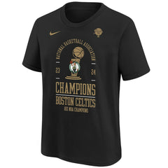 Boston Celtics Youth 18-Time NBA Finals Champions Locker Room T-Shirt Black - NBA