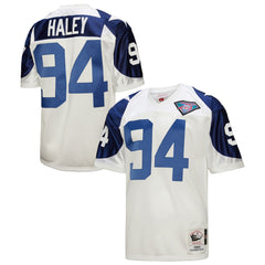 Charles Haley Dallas Cowboys 1994 Authentic Throwback Retired Player Jersey White | Mitchell & Ness