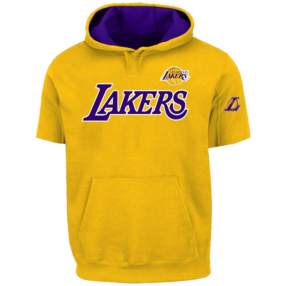 LeBron James Los Angeles Lakers Big & Tall Short Sleeve Hoodie Gold - NBA