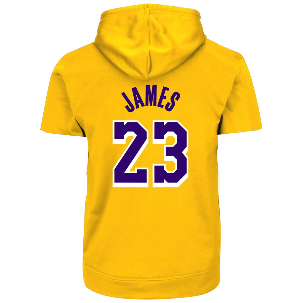LeBron James Los Angeles Lakers Big & Tall Short Sleeve Hoodie Gold - NBA