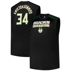 Giannis Antetokounmpo Milwaukee Bucks Profile Big & Tall Player Muscle Tank Black - NBA