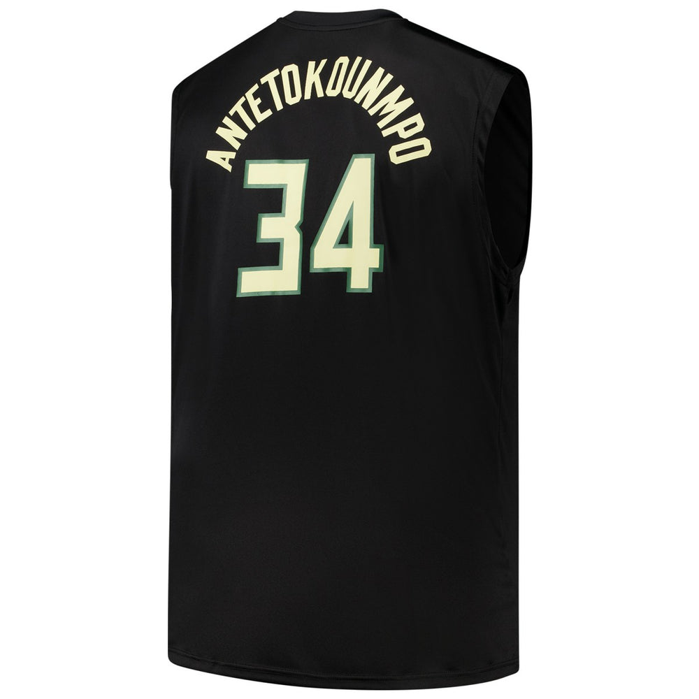 Giannis Antetokounmpo Milwaukee Bucks Profile Big & Tall Player Muscle Tank Black - NBA