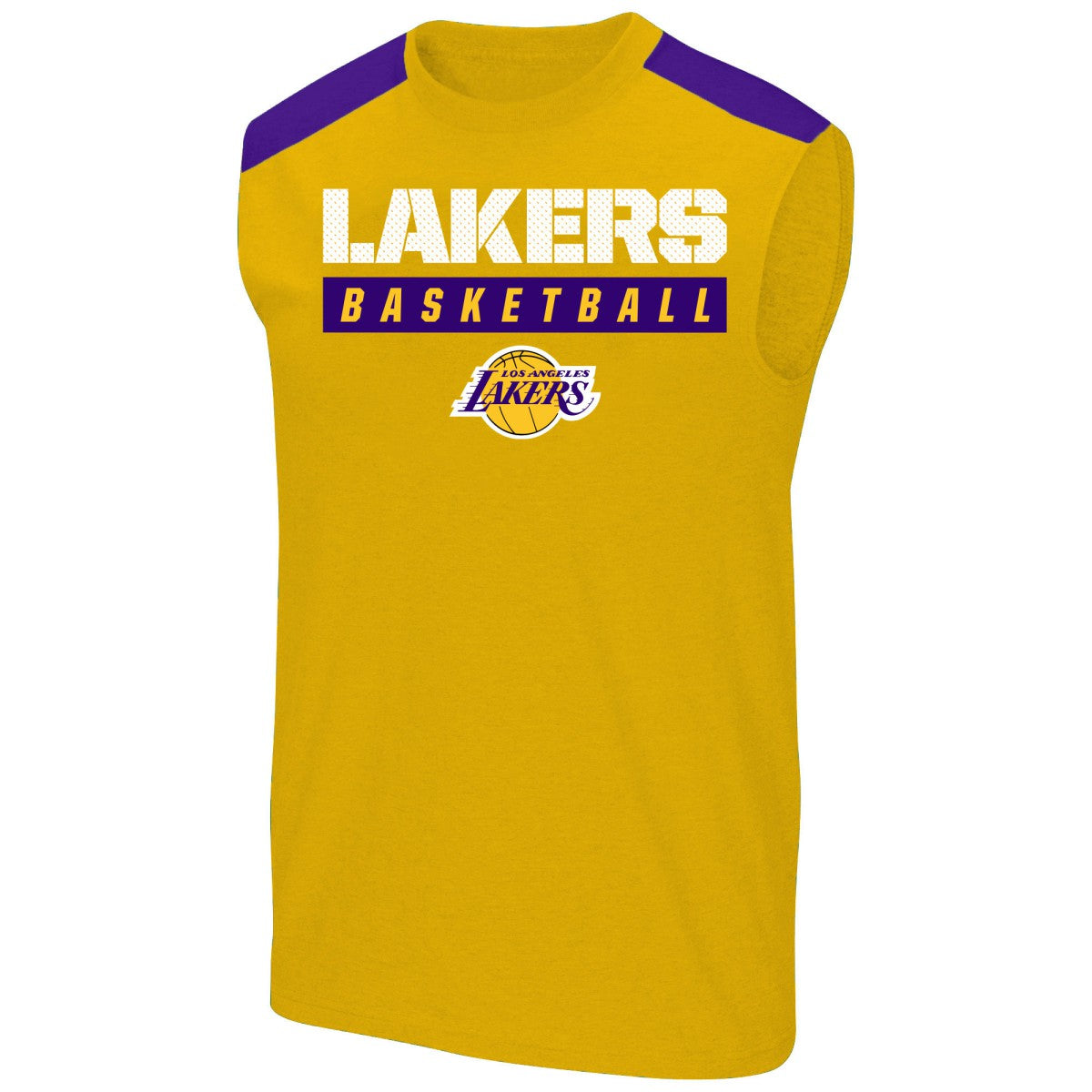 LeBron James Los Angeles Lakers Profile Big & Tall Player Muscle Tank Gold - NBA