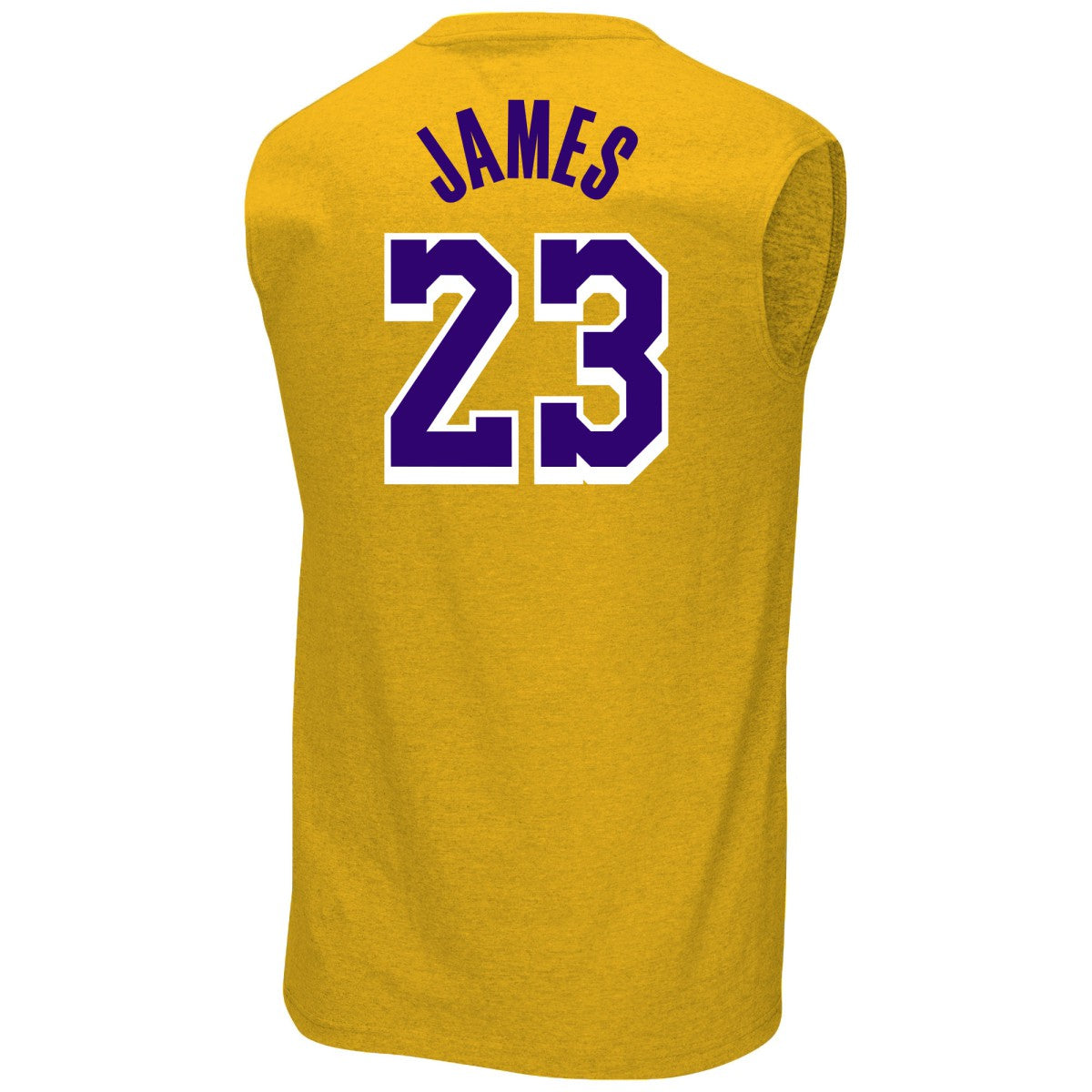 LeBron James Los Angeles Lakers Profile Big & Tall Player Muscle Tank Gold - NBA