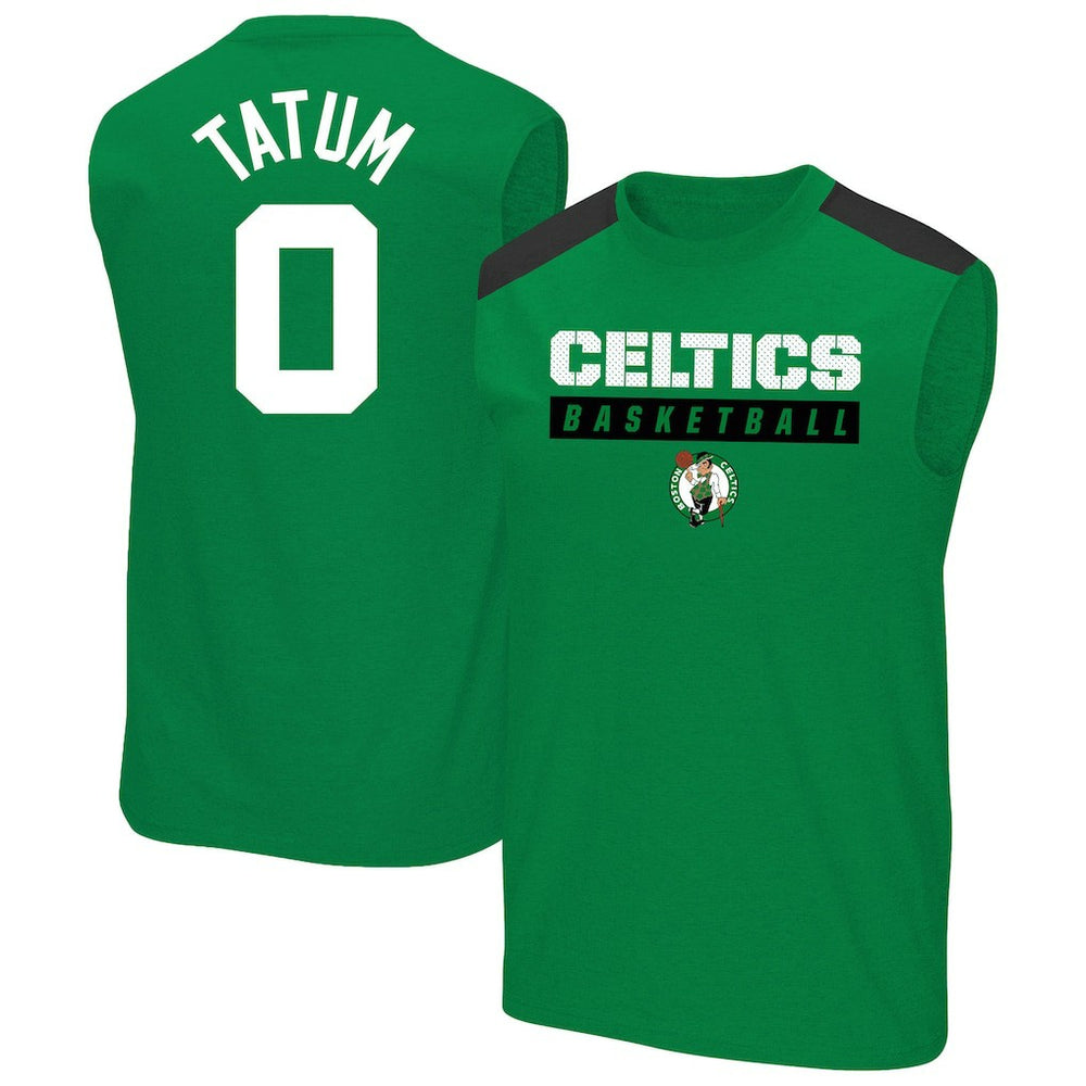 Jayson Tatum Boston Celtics Profile Big & Tall Player Muscle Tank Kelly Green - NBA