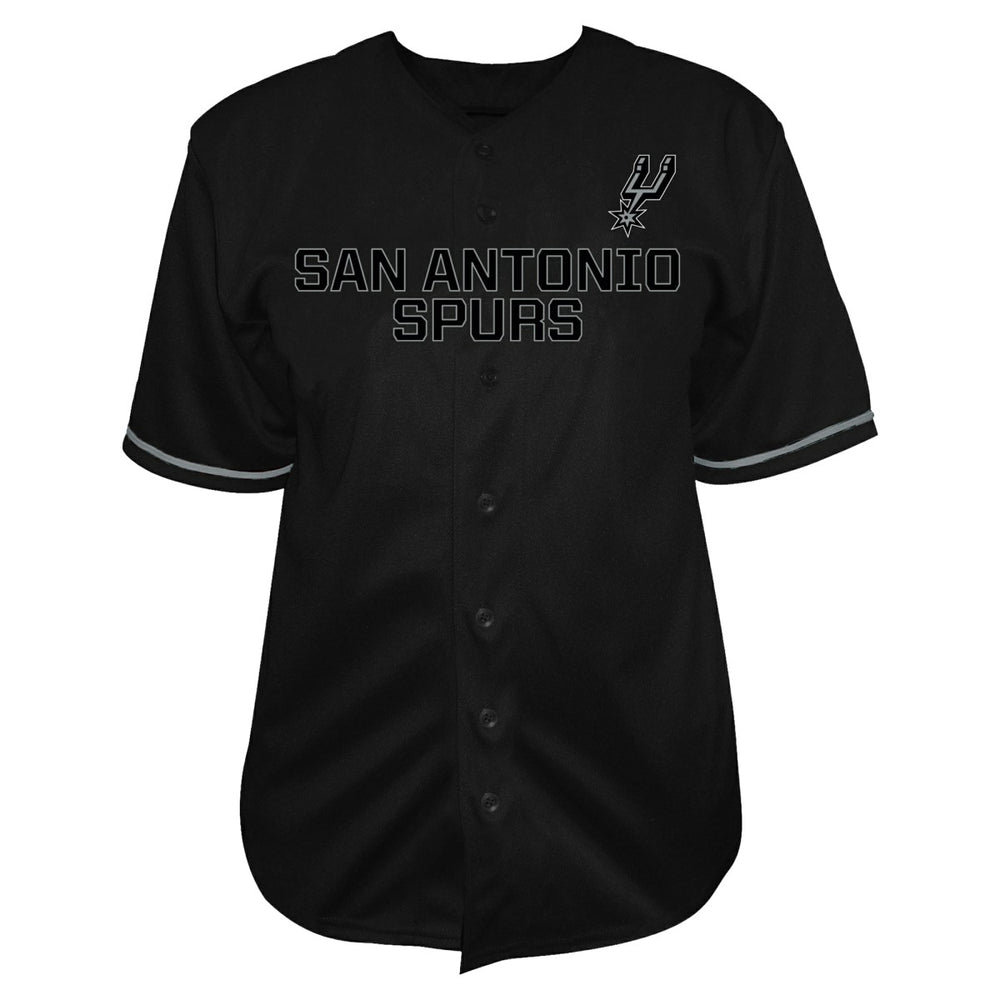 Victor Wembanyama San Antonio Spurs Profile Big & Tall Name & Number Button-Up Jersey Black - NBA