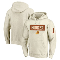 Devin Booker Phoenix Suns Profile Big & Tall Player Double Face Tri-Blend Pullover Hoodie Cream - NBA