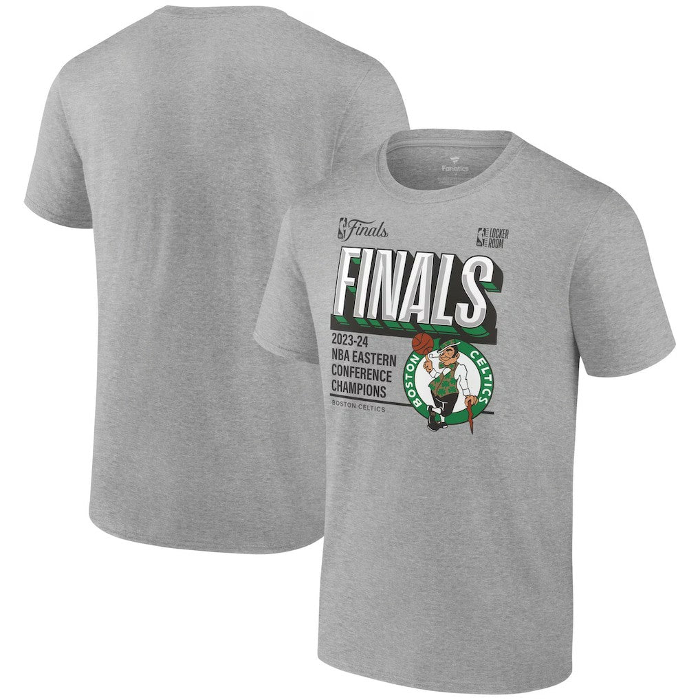 Boston Celtics 2024 Eastern Conference Champions Locker Room Big & Tall T-Shirt Heather Gray - NBA
