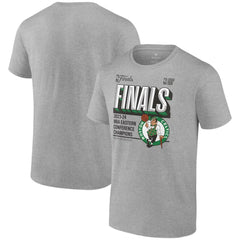 Boston Celtics 2024 Eastern Conference Champions Locker Room Big & Tall T-Shirt Heather Gray - NBA