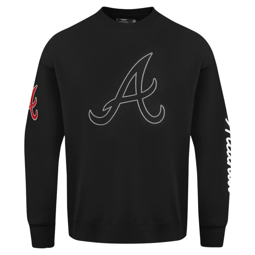 Atlanta Braves Pro Standard Paint The City Dropped Shoulder Pullover Sweatshirt - MLB